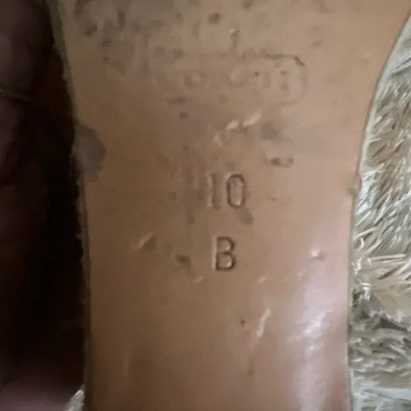 Coach Black and Tan Wedge Sandals - Picture 2 of 2